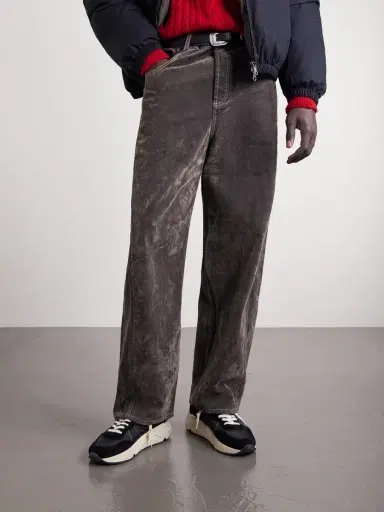 Golden Goose Running Sole Leather-Trimmed Suede and Shell Sneakers - Men | Thumbnail 2 Golden Goose Running Sole Leather-Trimmed Suede and Shell Sneakers - Men | Thumbnail 2