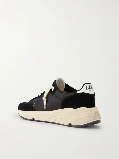 Golden Goose Running Sole Leather-Trimmed Suede and Shell Sneakers - Men | Thumbnail 4 Golden Goose Running Sole Leather-Trimmed Suede and Shell Sneakers - Men | Thumbnail 4