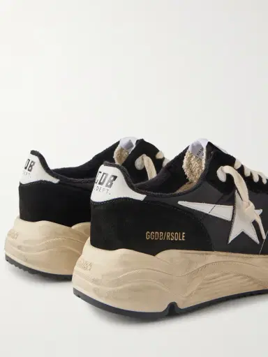 Golden Goose Running Sole Leather-Trimmed Suede and Shell Sneakers - Men | Thumbnail 5 Golden Goose Running Sole Leather-Trimmed Suede and Shell Sneakers - Men | Thumbnail 5