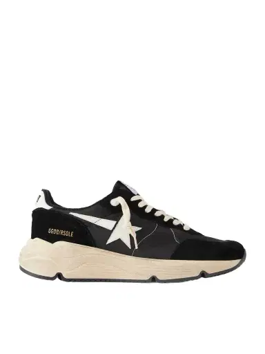 Golden Goose Running Sole Leather-Trimmed Suede and Shell Sneakers - Men | Thumbnail 1 Golden Goose Running Sole Leather-Trimmed Suede and Shell Sneakers - Men | Thumbnail 1