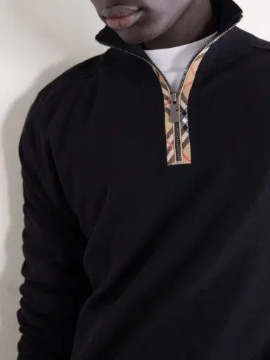 Burberry Wool Half-Zip Sweater - Men | Thumbnail 5