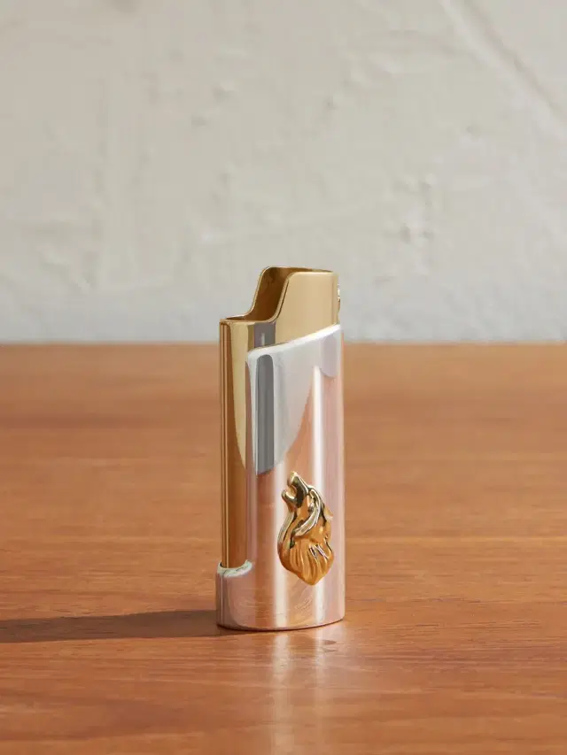 Artemis Gold-Tone and Sterling Silver Lighter Case - Men