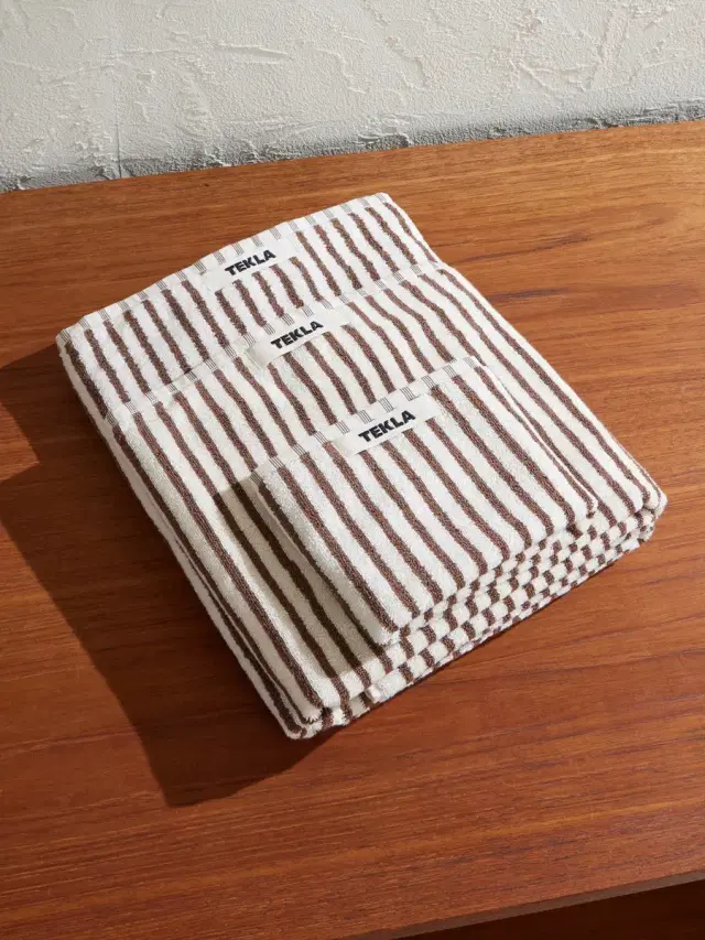 Set of Three Logo-Appliquéd Striped Organic Cotton-Terry Towels - Men