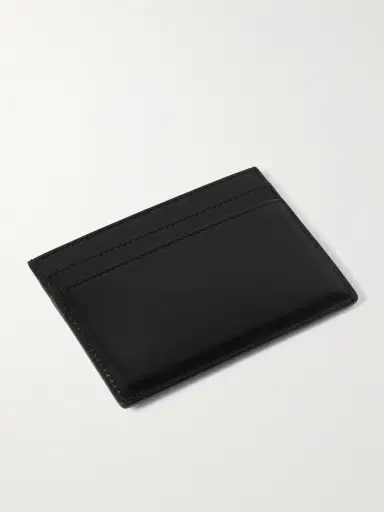 Saint Laurent Tiny Cassandre Logo-Appliquéd Leather Cardholder - Men | Thumbnail 2
