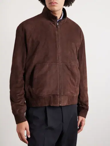 Ralph Lauren Purple Label Suede Bomber Jacket - Men | Thumbnail 3 Ralph Lauren Purple Label Suede Bomber Jacket - Men | Thumbnail 3