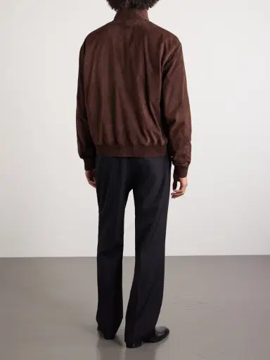 Ralph Lauren Purple Label Suede Bomber Jacket - Men | Thumbnail 4 Ralph Lauren Purple Label Suede Bomber Jacket - Men | Thumbnail 4