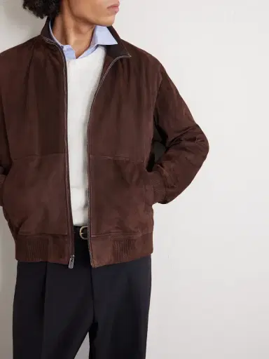 Ralph Lauren Purple Label Suede Bomber Jacket - Men | Thumbnail 5 Ralph Lauren Purple Label Suede Bomber Jacket - Men | Thumbnail 5
