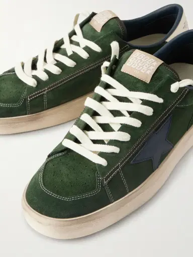Golden Goose Stardan Distressed Leather-Trimmed Suede Sneakers - Men | Thumbnail 5 Golden Goose Stardan Distressed Leather-Trimmed Suede Sneakers - Men | Thumbnail 5