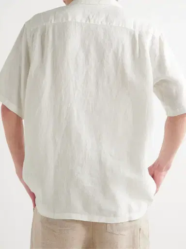 Portuguese Flannel Camp-Collar Linen Shirt - Men | Thumbnail 3