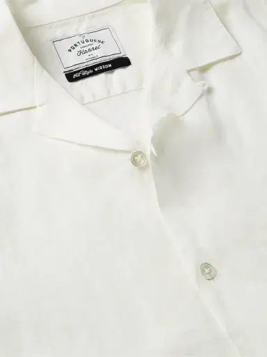 Portuguese Flannel Camp-Collar Linen Shirt - Men | Thumbnail 4