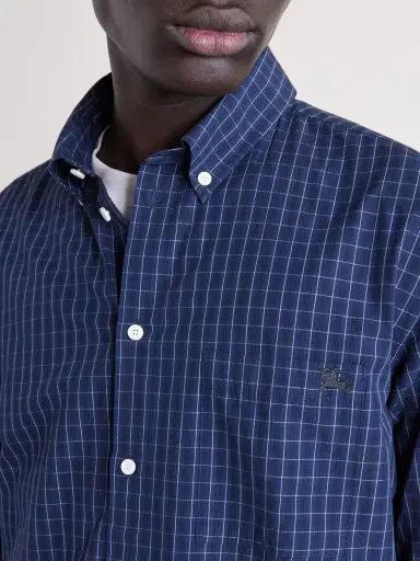 Burberry Checked Cotton Shirt - Men | Thumbnail 5 Burberry Checked Cotton Shirt - Men | Thumbnail 5