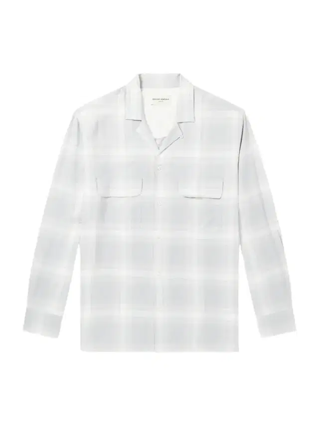 Leto Camp-Collar Checked Twill Shirt - Men