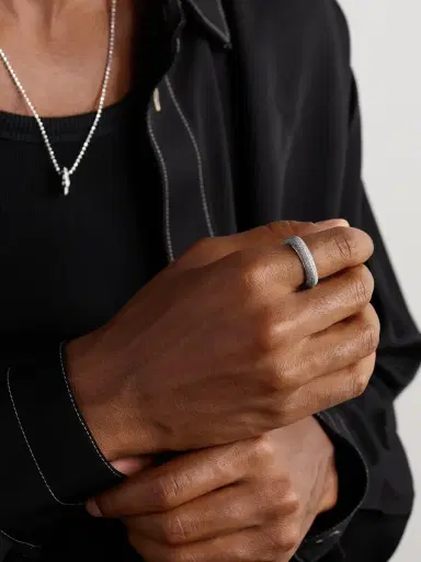 Greg Yuna 18-Karat White Gold Diamond Ring - Men | Thumbnail 2 Greg Yuna 18-Karat White Gold Diamond Ring - Men | Thumbnail 2