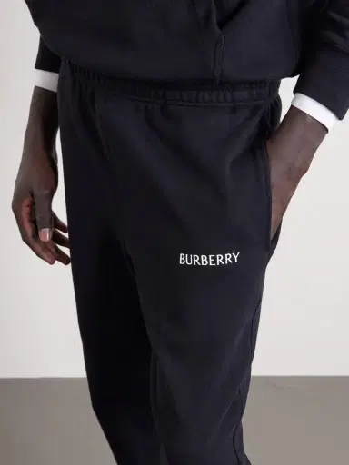 Burberry Tapered Logo-Print Cotton-Jersey Sweatpants - Men | Thumbnail 4