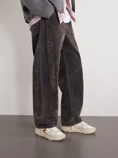 Golden Goose Running Sole Leather-Trimmed Suede and Shell Sneakers - Men | Thumbnail 2 Golden Goose Running Sole Leather-Trimmed Suede and Shell Sneakers - Men | Thumbnail 2