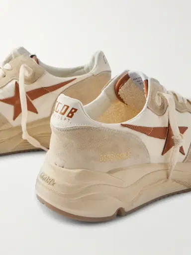 Golden Goose Running Sole Leather-Trimmed Suede and Shell Sneakers - Men | Thumbnail 5 Golden Goose Running Sole Leather-Trimmed Suede and Shell Sneakers - Men | Thumbnail 5