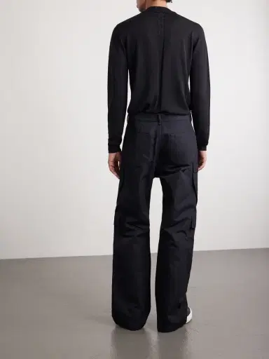Rick Owens Geth Straight-Leg Cotton-Blend Canvas Cargo Trousers - Men | Thumbnail 4 Rick Owens Geth Straight-Leg Cotton-Blend Canvas Cargo Trousers - Men | Thumbnail 4
