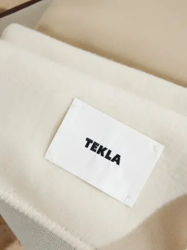 Tekla Logo-Appliquéd Wool Blanket - Men | Thumbnail 3