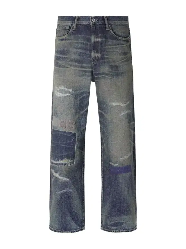 Savage Distressed Wide-Leg Jeans - Men