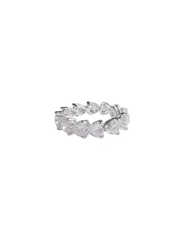 7.07ct Diamond 18K Gold Eternity Ring