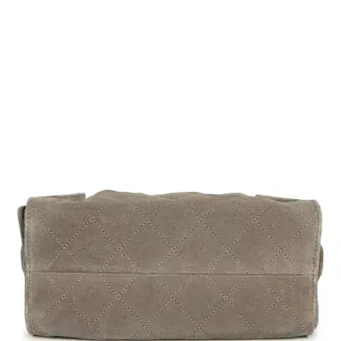 Chanel Chanel Mini 25 Hobo Bag Dark Grey Suede Antique Gold Hardware | Thumbnail 7 Chanel Chanel Mini 25 Hobo Bag Dark Grey Suede Antique Gold Hardware | Thumbnail 7