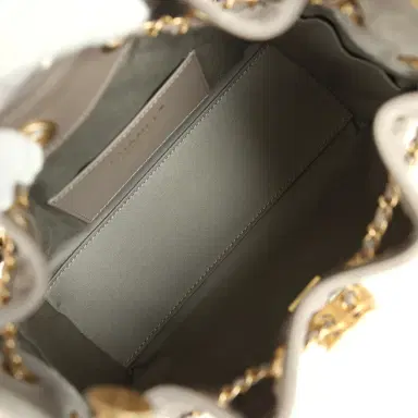 Chanel Chanel Mini 25 Hobo Bag Dark Grey Suede Antique Gold Hardware | Thumbnail 8 Chanel Chanel Mini 25 Hobo Bag Dark Grey Suede Antique Gold Hardware | Thumbnail 8