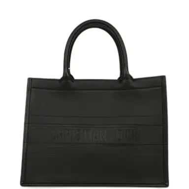 Dior Christian Dior Medium Book Tote Black Calfskin | Thumbnail 1 Dior Christian Dior Medium Book Tote Black Calfskin | Thumbnail 1