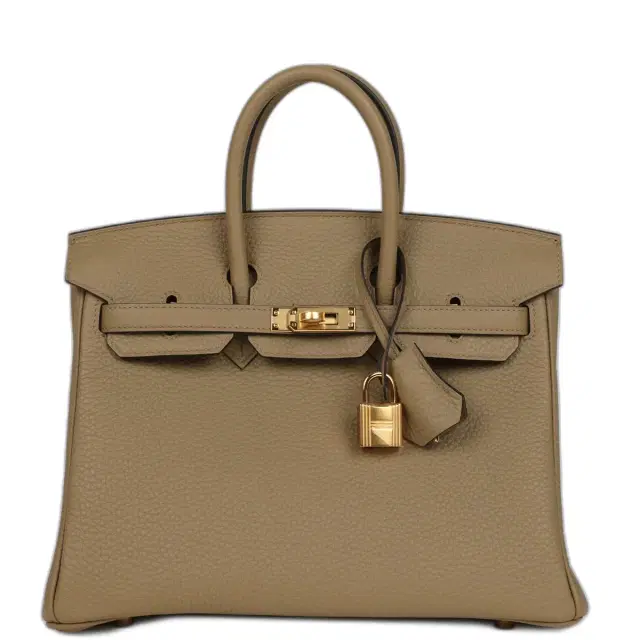 Hermes Birkin 25 Beige Marfa Togo Gold Hardware