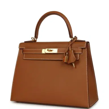 HERMÈS Hermes Kelly Sellier 28 Gold Epsom Gold Hardware | Thumbnail 3 HERMÈS Hermes Kelly Sellier 28 Gold Epsom Gold Hardware | Thumbnail 3
