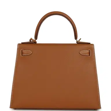 HERMÈS Hermes Kelly Sellier 28 Gold Epsom Gold Hardware | Thumbnail 5 HERMÈS Hermes Kelly Sellier 28 Gold Epsom Gold Hardware | Thumbnail 5