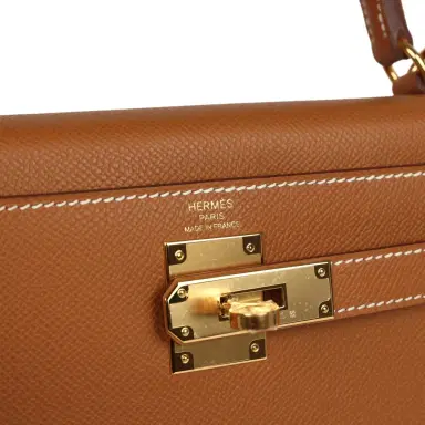 HERMÈS Hermes Kelly Sellier 28 Gold Epsom Gold Hardware | Thumbnail 7 HERMÈS Hermes Kelly Sellier 28 Gold Epsom Gold Hardware | Thumbnail 7
