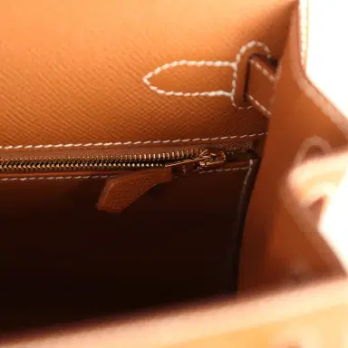 HERMÈS Hermes Kelly Sellier 28 Gold Epsom Gold Hardware | Thumbnail 9 HERMÈS Hermes Kelly Sellier 28 Gold Epsom Gold Hardware | Thumbnail 9