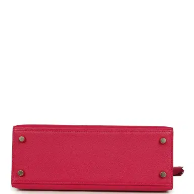 HERMÈS Hermes Special Order (HSS) Kelly Sellier 25 Rose Mexico Verso Chevre Mysore Permabrass Hardware | Thumbnail 6