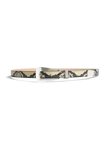 Khaite Small Python-Embossed Lucca Belt | Thumbnail 1