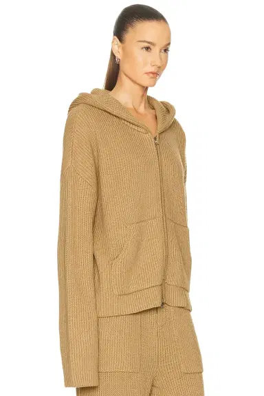 Aya Muse Knit Zip Up Hoodie | Thumbnail 5
