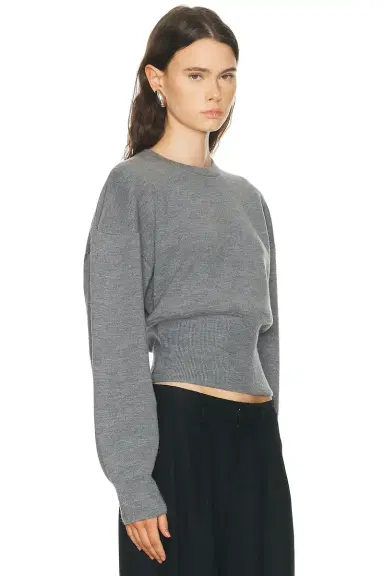 EAVES Carlie Double Faced Blouson Crewneck | Thumbnail 4