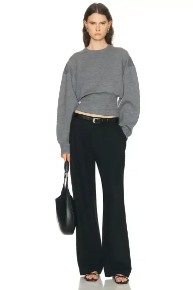 EAVES Carlie Double Faced Blouson Crewneck | Thumbnail 6