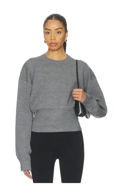 EAVES Carlie Double Faced Blouson Crewneck | Thumbnail 1