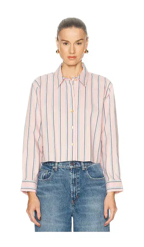 Cosette Crop Hi Low Shirt