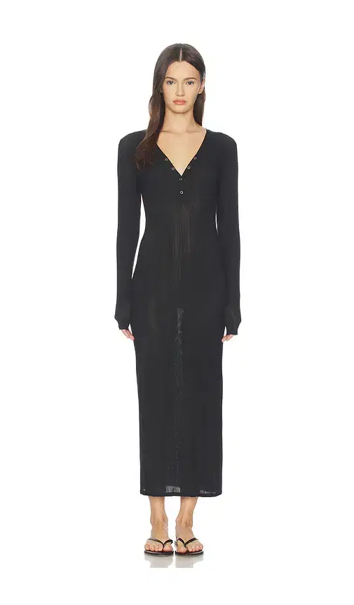Whipped Henley Dress