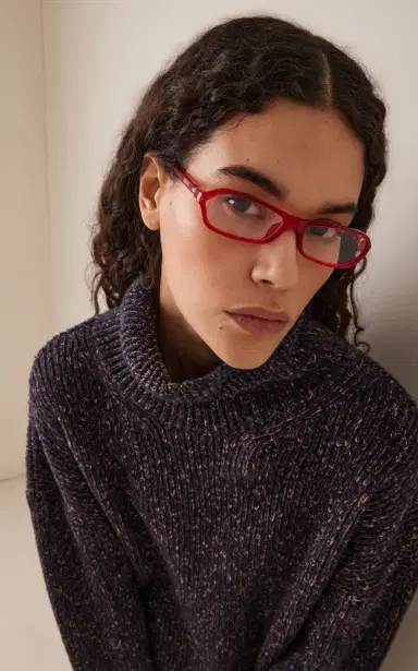 Jacquemus Slim Square-Frame Acetate Glasses | Thumbnail 2 Jacquemus Slim Square-Frame Acetate Glasses | Thumbnail 2