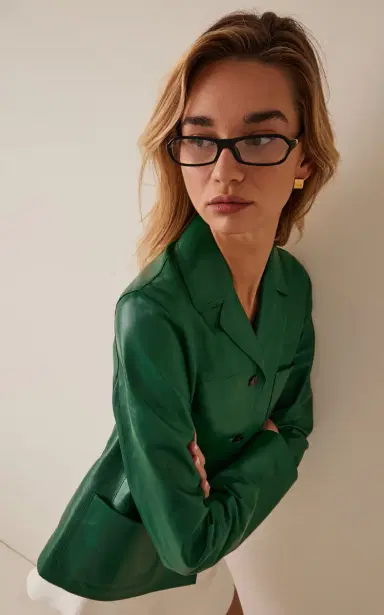 Jacquemus Slim Square-Frame Acetate Glasses | Thumbnail 2 Jacquemus Slim Square-Frame Acetate Glasses | Thumbnail 2