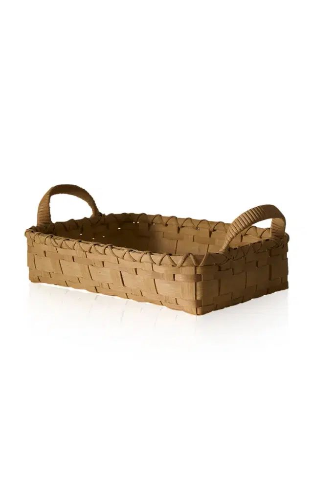 Folk Fleur Rattan Tray - Neutral