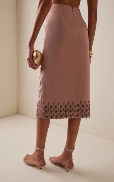 Alexis Luisa Beaded Satin Midi Skirt | Thumbnail 4 Alexis Luisa Beaded Satin Midi Skirt | Thumbnail 4