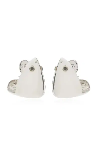Yvonne Léon Pair Of Toothed Shark Hoop Earrings | Thumbnail 3 Yvonne Léon Pair Of Toothed Shark Hoop Earrings | Thumbnail 3