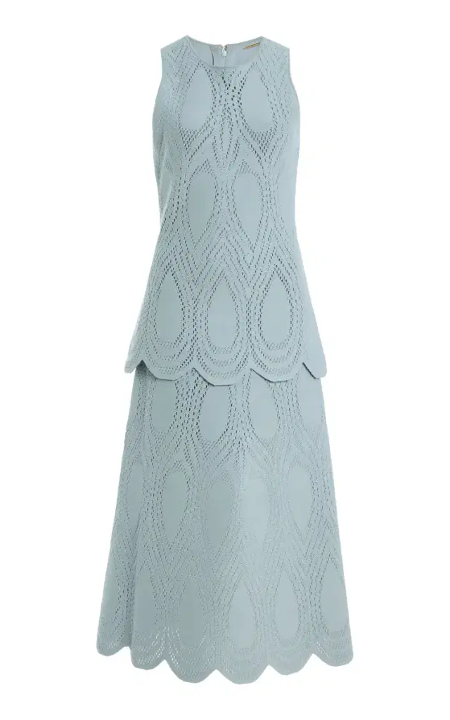 Alexis Zandra Pointelle-Knit Midi Dress