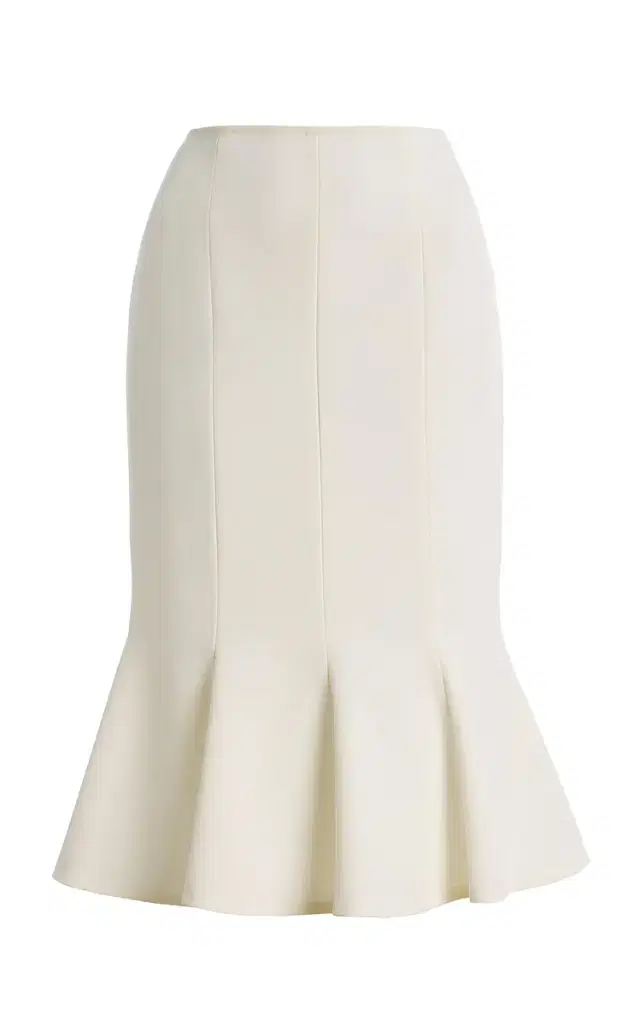 Harithand Joan Crepe Midi Mermaid Skirt