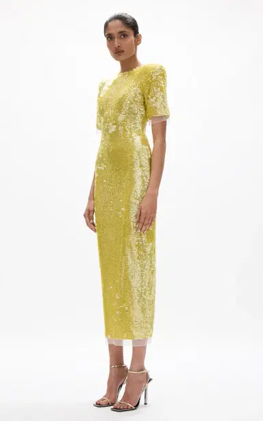 Rachel Gilbert Kaia Squined Tulle Maxi Dress | Thumbnail 5