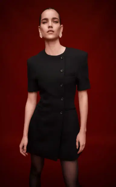 Rachel Gilbert Sergio Button-Up Mini Dress | Thumbnail 2