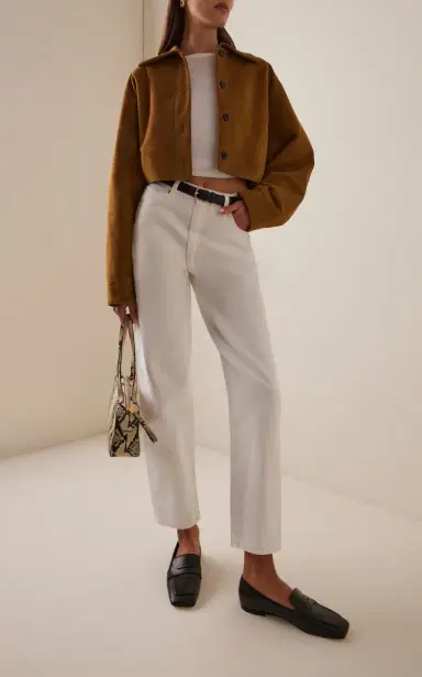 FRAME The Neat Rigid High-Rise Barrel-Leg Jeans | Thumbnail 2 FRAME The Neat Rigid High-Rise Barrel-Leg Jeans | Thumbnail 2